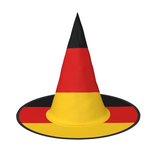 MQGMZ Vielseitiger Halloween-Hut mit deutscher Flagge, Hexenhut für Erwachsene, lustige und stilvolle Halloween-Party-Dekoration MQGMZ Vielseitiger Halloween-Hut mit deutscher Flagge, Hexenhut für Erwachsene, lustige und stilvolle Halloween-Party-Dekoration von MQGMZ