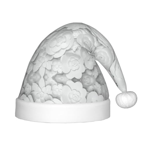 MQGMZ Weihnachtsmütze mit 3D-Blumendruck für Kinder, Weihnachtsmannmütze, perfekte Weihnachtsmütze, Urlaubsparty-Zubehör MQGMZ Weihnachtsmütze mit 3D-Blumendruck für Kinder, Weihnachtsmannmütze, perfekte Weihnachtsmütze, Urlaubsparty-Zubehör von MQGMZ