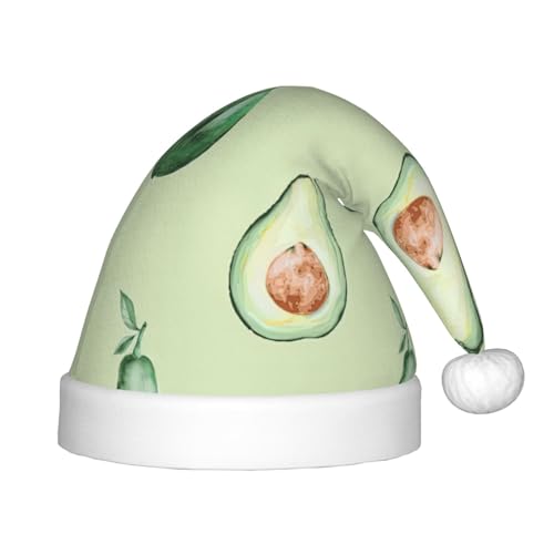 MQGMZ Weihnachtsmütze mit Avocado-Aufdruck für Kinder, Weihnachtsmannmütze für Kinder, perfekte Weihnachtsmütze für Feiertage MQGMZ Weihnachtsmütze mit Avocado-Aufdruck für Kinder, Weihnachtsmannmütze für Kinder, perfekte Weihnachtsmütze für Feiertage von MQGMZ