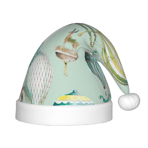 MQGMZ Weihnachtsmütze mit Cartoon-Ballon-Aufdruck für Kinder, perfekt für den Urlaub MQGMZ Weihnachtsmütze mit Cartoon-Ballon-Aufdruck für Kinder, perfekt für den Urlaub von MQGMZ