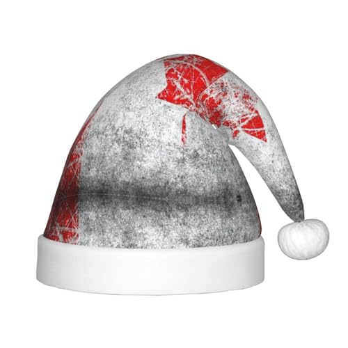 MQGMZ Weihnachtsmütze mit Kanada-Flagge für Kinder, Weihnachtsmannmütze für Kinder, perfekte Weihnachtsmütze für Feiertage MQGMZ Weihnachtsmütze mit Kanada-Flagge für Kinder, Weihnachtsmannmütze für Kinder, perfekte Weihnachtsmütze für Feiertage von MQGMZ