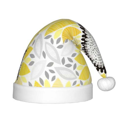 MQGMZ Weihnachtsmütze mit abstraktem Sonnenblumen-Druck, für Kinder, Weihnachtsmannmütze, perfekte Weihnachtsmütze, Urlaubsparty-Zubehör MQGMZ Weihnachtsmütze mit abstraktem Sonnenblumen-Druck, für Kinder, Weihnachtsmannmütze, perfekte Weihnachtsmütze, Urlaubsparty-Zubehör von MQGMZ
