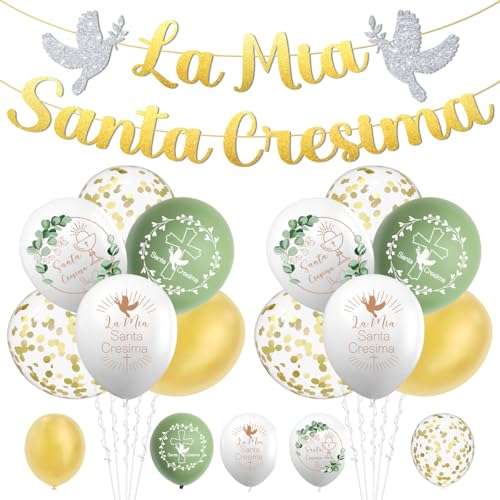 Firmung Dekoration, Firmungsballons, Girlande Konfirmation, Konfirmation Ballon für Kommunion Taufe Dekorationen Firmung Dekoration, Firmungsballons, Girlande Konfirmation, Konfirmation Ballon für Kommunion Taufe Dekorationen von MQIAN