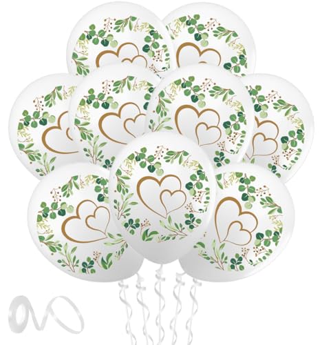 Luftballons Hochzeit, 20 Stück Ballons Hochzeit Deko, Hochzeitsballons, Herzluftballons Weiß für Standesamt Heirat Valentinstag Deko Luftballons Hochzeit, 20 Stück Ballons Hochzeit Deko, Hochzeitsballons, Herzluftballons Weiß für Standesamt Heirat Valentinstag Deko von MQIAN