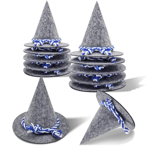 MQIAN Mini Oktoberfest Hut,12 Stk Oktoberfest Hut Deko,oktoberfest accessoires, Bayern Trachtenhut,Mini Seppelhut,Seppelhut Klein,Oktoberfest Tischdeko,Filzhut Mini,Hut Bier,Filzhut Oktoberfest von MQIAN