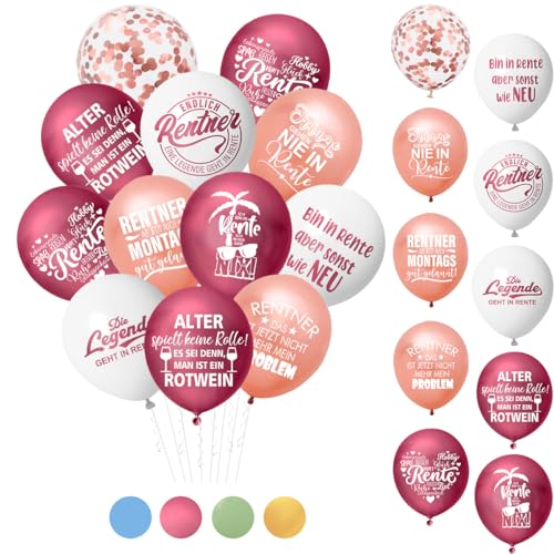 Rente Deko,Rente Ballon,Ruhestand Deko,Luftballons Ruhestand,Rentner Deko,Renteneintritt Deko,Luftballon Rente,Ruhestand Luftballons Endlich Rentner,Renteneintritt Ruhestand Rente Geschenke Ballons von MQIAN