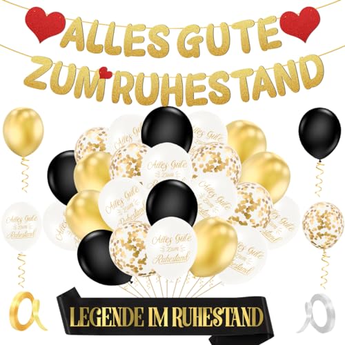 Vormontiert Rente Deko,Ruhestand Deko, Alles Gute Zum Ruhestand Girlande, Girlande Ruhestand, Rente Gut, Luftballons Ruhestand Vormontiert Rente Deko,Ruhestand Deko, Alles Gute Zum Ruhestand Girlande, Girlande Ruhestand, Rente Gut, Luftballons Ruhestand von MQIAN