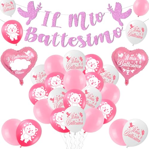 Taufballons Mädchen,Taufballon,Taufe Dekorationen Mädchen von MQIAN