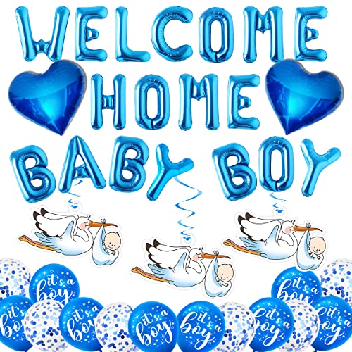Welcome Home Baby Boy, Welcome Baby, Welcome Home Baby, Welcome Baby Boy, Willkommen Zuhause Baby, Willkommen Baby, Babyparty Deko Junge, Herzlich Willkommen Girlande, Baby Shower Deko von MQIAN
