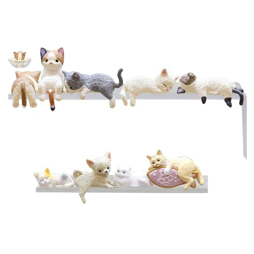 MQIONGJOOY 9 Stück niedliche Katze Fingurin Computer Monitor Dekor, Mini Lovely Kitty Bildschirm und TV Dekorationen, Tier Katze Figuren Set Maskottchen Handwerk für Home Office Schreibtisch Kuchen MQIONGJOOY 9 Stück niedliche Katze Fingurin Computer Monitor Dekor, Mini Lovely Kitty Bildschirm und TV Dekorationen, Tier Katze Figuren Set Maskottchen Handwerk für Home Office Schreibtisch Kuchen von MQIONGJOOY