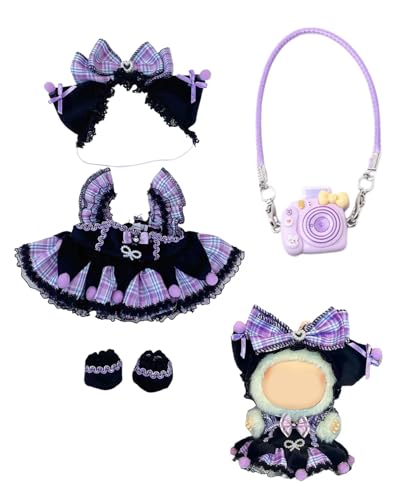 MQLSAERI pop-La-bu Puppenkleidung, bu-bu Plush Doll Clothes, Cute Toy Clothes, Passende Kleidung für Die La-bu-Plüsch Toy, 17 cm Große Kleidung für bu-bu Puppe, Kleidung Plüsch MQLSAERI pop-La-bu Puppenkleidung, bu-bu Plush Doll Clothes, Cute Toy Clothes, Passende Kleidung für Die La-bu-Plüsch Toy, 17 cm Große Kleidung für bu-bu Puppe, Kleidung Plüsch von MQLSAERI