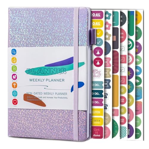 MQODLFP A5-Notizbuch, Papier, Tagebuch, Notizbuch mit Gummiband und Tagebuch-Aufklebern, einfach zu bedienen, 21 x 14,5 cm MQODLFP A5-Notizbuch, Papier, Tagebuch, Notizbuch mit Gummiband und Tagebuch-Aufklebern, einfach zu bedienen, 21 x 14,5 cm von MQODLFP