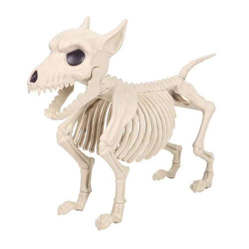 MQODLFP Halloween-Dekoration mit Hundeskelett - Bewegliche Tierskelette mit Beweglichen Gelenken, Halloween-Dekoration MQODLFP Halloween-Dekoration mit Hundeskelett - Bewegliche Tierskelette mit Beweglichen Gelenken, Halloween-Dekoration von MQODLFP