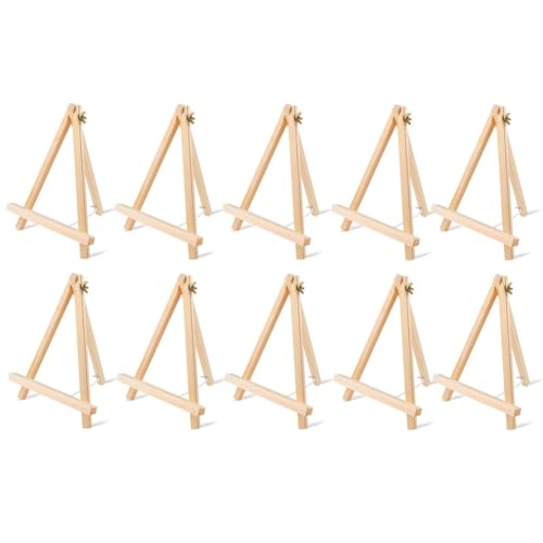 MQODLFP Holzstaffeleien, Tischstaffelei, Stativ, 22,9 cm, Malstaffelei, Kinder-Staffelei zum Malen, 10 Stück MQODLFP Holzstaffeleien, Tischstaffelei, Stativ, 22,9 cm, Malstaffelei, Kinder-Staffelei zum Malen, 10 Stück von MQODLFP