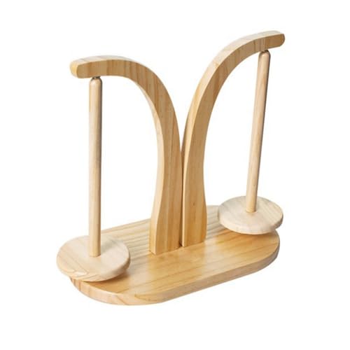 MQODLFP Spulenhalter aus Holz, Doppelschaft, handgewebt, Wollhalter, Holzwolle, rotierendes Werkzeug, Lackfarbe MQODLFP Spulenhalter aus Holz, Doppelschaft, handgewebt, Wollhalter, Holzwolle, rotierendes Werkzeug, Lackfarbe von MQODLFP