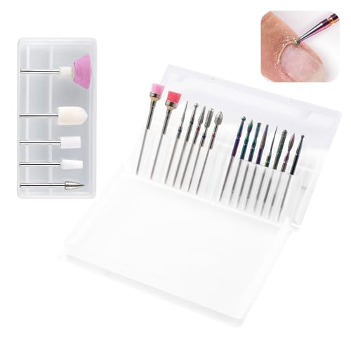 Nagelbohrer-Set, 23-teilig, Bohrer für Nägel, Keramik-Nagelbohrer, Bit-Sets, Nagelhautentferner-Bit, 3/32 Zoll, Keramikbohrer für Maniküre, Pediküre, Salon, Zuhause Nagelbohrer-Set, 23-teilig, Bohrer für Nägel, Keramik-Nagelbohrer, Bit-Sets, Nagelhautentferner-Bit, 3/32 Zoll, Keramikbohrer für Maniküre, Pediküre, Salon, Zuhause von MQWDGJ