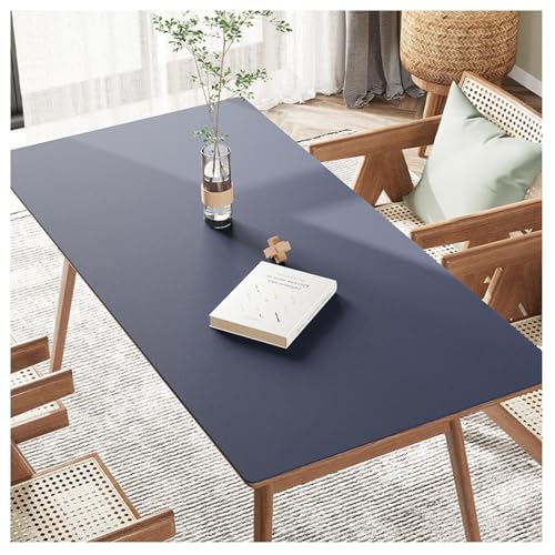 MQXDNFDC Kunstleder-Esstischdecken, rechteckig, abwischbar, wasserdicht, öldicht, hitzebeständig, Couchtischunterlage, Schreibtischschutzunterlage, Vinyl-Tischdecke, dekorativ (50 x 100 cm, Blau MQXDNFDC Kunstleder-Esstischdecken, rechteckig, abwischbar, wasserdicht, öldicht, hitzebeständig, Couchtischunterlage, Schreibtischschutzunterlage, Vinyl-Tischdecke, dekorativ (50 x 100 cm, Blau von MQXDNFDC