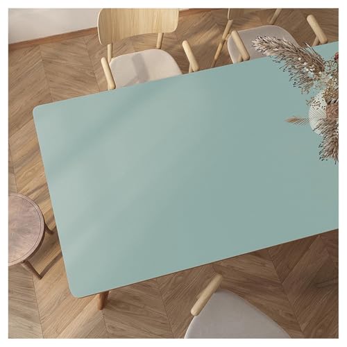 MQXDNFDC Tischschutz aus Leder, Kunstleder-Tischdecken, rechteckig, rutschfest, wasserdicht und öldicht, Vinyl-Tischdecke, abwischbare Tischmatte, hitzebeständige Couchtischmatte (80 x 140 cm) von MQXDNFDC