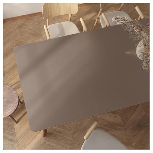 MQXDNFDC Tischschutz aus Leder, Kunstleder-Tischdecken, rechteckig, rutschfest, wasserdicht und öldicht, Vinyl-Tischdecke, abwischbare Tischmatte, hitzebeständige Couchtischmatte (80 x 140 cm) von MQXDNFDC