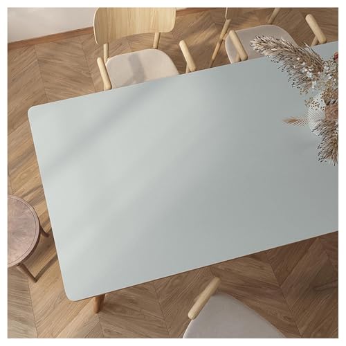 MQXDNFDC Tischschutz aus Leder, Kunstleder-Tischdecken, rechteckig, rutschfest, wasserdicht und öldicht, Vinyl-Tischdecke, abwischbare Tischmatte, hitzebeständige Couchtischmatte (80 x 140 cm) von MQXDNFDC