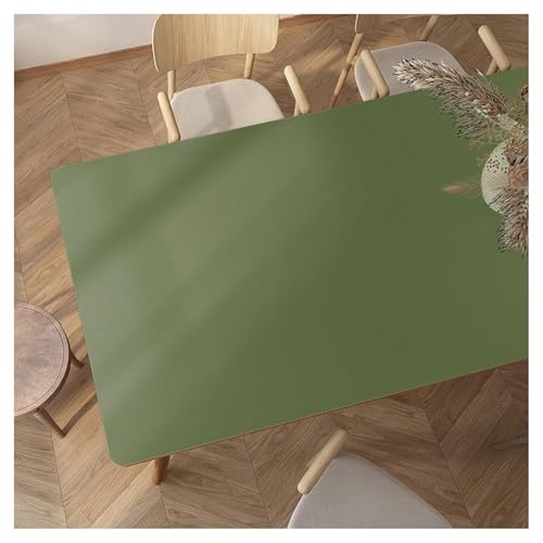 MQXDNFDC Tischschutz aus Leder, Kunstleder-Tischdecken, rechteckig, rutschfest, wasserdicht und öldicht, Vinyl-Tischdecke, abwischbare Tischmatte, hitzebeständige Couchtischmatte (80 x 140 cm) von MQXDNFDC