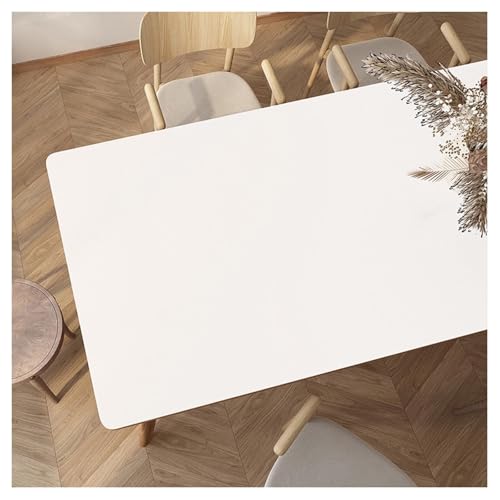 MQXDNFDC Tischschutz aus Leder, Kunstleder-Tischdecken, rechteckig, rutschfest, wasserdicht und öldicht, Vinyl-Tischdecke, abwischbare Tischmatte, hitzebeständige Couchtischmatte (80 x 140 cm) von MQXDNFDC
