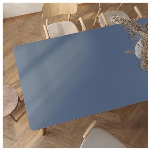 MQXDNFDC Tischschutz aus Leder, Kunstleder-Tischdecken, rechteckig, rutschfest, wasserdicht und öldicht, Vinyl-Tischdecke, abwischbare Tischmatte, hitzebeständige Couchtischmatte (80 x 140 cm) von MQXDNFDC