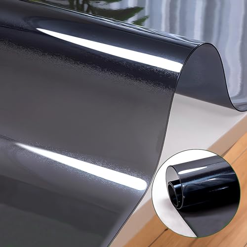 Transparente Tischdecken Tischfolie,Einseitig Schwarz Matt Tabelle Beschützer,Fleckschutz Wasserdicht Tischschutzfolie,Keine Blasen,2mm Dicke Tischschutz,Bodenschutzmatte Transparent,Größe wählbar Transparente Tischdecken Tischfolie,Einseitig Schwarz Matt Tabelle Beschützer,Fleckschutz Wasserdicht Tischschutzfolie,Keine Blasen,2mm Dicke Tischschutz,Bodenschutzmatte Transparent,Größe wählbar von MQXYLF