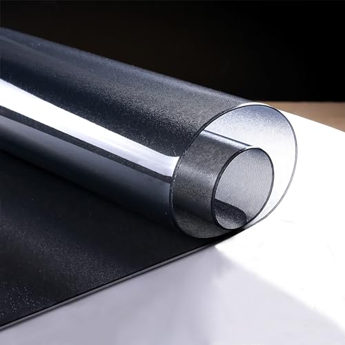Transparente Tischdecken Tischfolie,Einseitig Schwarz Matt Tabelle Beschützer,Fleckschutz Wasserdicht Tischschutzfolie,Keine Blasen,3mm Dicke Tischschutz,Bodenschutzmatte Transparent,Größe wählbar Transparente Tischdecken Tischfolie,Einseitig Schwarz Matt Tabelle Beschützer,Fleckschutz Wasserdicht Tischschutzfolie,Keine Blasen,3mm Dicke Tischschutz,Bodenschutzmatte Transparent,Größe wählbar von MQXYLF