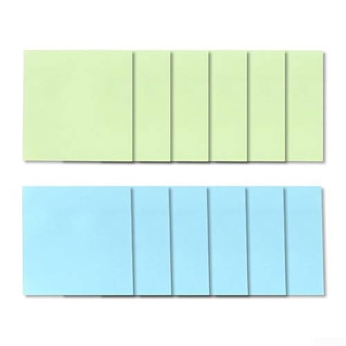 Haftnotizen, 76 mm, abnehmbare Erinnerungen, bunte Haftnotizen, Haftnotizblock, 6 Stück von MR.PoorHippo