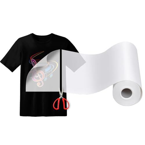 DTF Transfer Film Rolle, 13“ X 328ft DTF Film für Sublimation oder DTF Inkjet Drucker, Direct to Film PET Transfer Papier für T-Shirts und alle Stoffe von MR.R