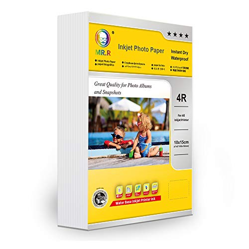 MR.R 180g/m² 100 Blatt 4R Format einseitig hochglänzendes Inkjet-Fotopapier tintenstrahldrucker glänzend foto paper Sofort Trocken Wasserfest Hochweiß fotoblätter MR.R 180g/m² 100 Blatt 4R Format einseitig hochglänzendes Inkjet-Fotopapier tintenstrahldrucker glänzend foto paper Sofort Trocken Wasserfest Hochweiß fotoblätter von MR.R