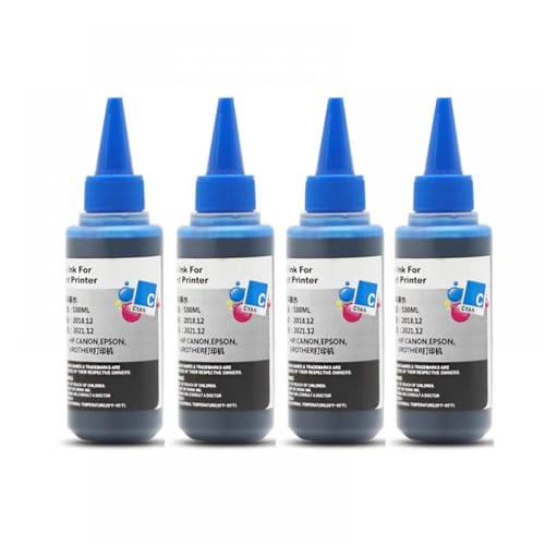 Farbstofftinte Nachfüllset, 100 ml, kompatibel mit Druckern MX722 MX922 MG6420 IX6820 MG5420 MG5422 MG5520 MG5522 (4 blau – 100 ml) von MRHZKE