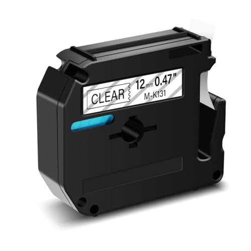 M-K231 kompatibles Etikettenband, kompatibel mit M-Bändern MK231, M231, Schwarz auf Weiß, 12 mm Klebeband für PT-100 PT-65 Etikettenhersteller, Schwarz auf Transparent, 1 Stück M-K231 kompatibles Etikettenband, kompatibel mit M-Bändern MK231, M231, Schwarz auf Weiß, 12 mm Klebeband für PT-100 PT-65 Etikettenhersteller, Schwarz auf Transparent, 1 Stück von MRHZKE