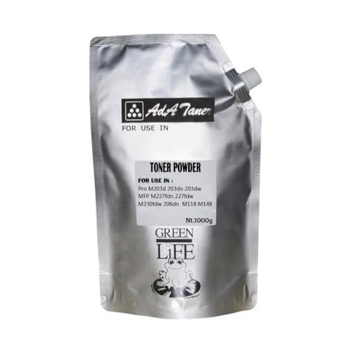 MRHZKE Tonerpulver CF217A CF218A CF230A CF231A für Pro M203 M206 M227 M118 M149 M102 M130 M104 M132 schwarze Tinte (1000 g) von MRHZKE