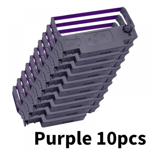 Tintenband, kompatibel mit ERC30 ERC34 ERC38, geeignet für TM-U220PD U230 U210A TM-U370 U300C M188B M188D (10 Stück, Violett) von MRHZKE