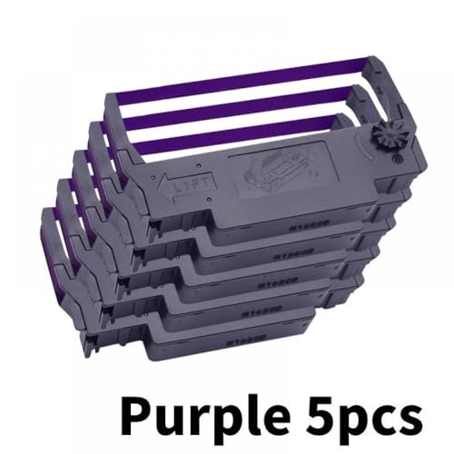 Tintenband, kompatibel mit ERC30 ERC34 ERC38, geeignet für TM-U220PD U230 U210A TM-U370 U300C M188B M188D (5 Stück, Violett) von MRHZKE