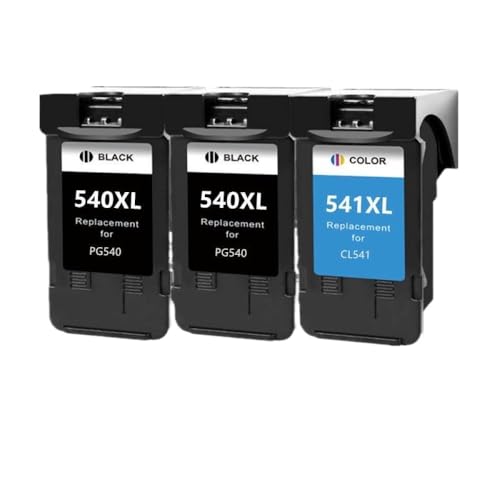 Tintenpatrone PG540XL für Drucker der Serie PG540 CL541 MG3250 MG3255 MG3550 MG4100 MG4150 MG4200 MG4250 (2bk 1color) von MRHZKE