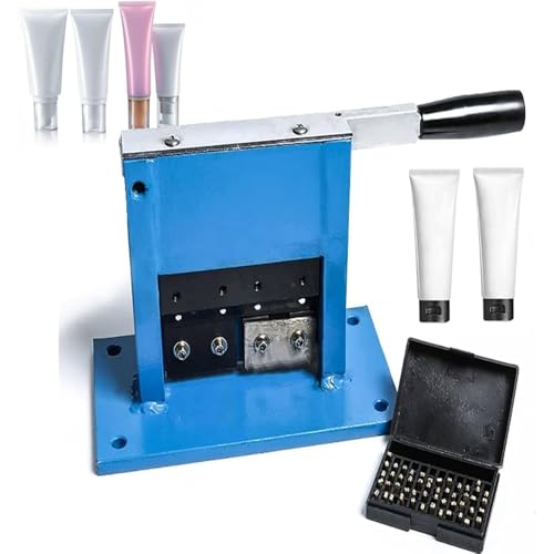 MRKU Aluminium-Tubenversiegelungsmaschine, Manueller Tubenversiegeler für Zahnpasta, Stempelversiegeler mit Ablaufcodes, zum Verpacken von Zahnpasta und kosmetischer Creme MRKU Aluminium-Tubenversiegelungsmaschine, Manueller Tubenversiegeler für Zahnpasta, Stempelversiegeler mit Ablaufcodes, zum Verpacken von Zahnpasta und kosmetischer Creme von MRKU