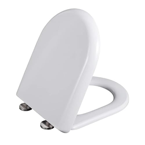 MRKU Robuster D-förmiger Soft-Close-Schrank mit Schnellverschluss, verstellbare Scharniere, einfache Installation, weiß, 36 x 45 cm von MRKU
