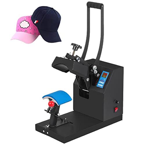 Wärmepresse für Hutkappen, 5,5 x 3,5 Zoll Wärmeübertragungs-Stempel-Sublimationsmaschine, multifunktionale Wärmepresse mit Digitalanzeige, Clamshell für DIY-Werbung, für T-Shirt, Tasse, Hutkappe, Wärmepresse für Hutkappen, 5,5 x 3,5 Zoll Wärmeübertragungs-Stempel-Sublimationsmaschine, multifunktionale Wärmepresse mit Digitalanzeige, Clamshell für DIY-Werbung, für T-Shirt, Tasse, Hutkappe, von MRKU