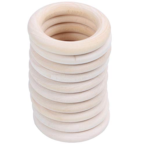 MRNHA Holzringe Natur, Durchmesser 50mm von MRNHA