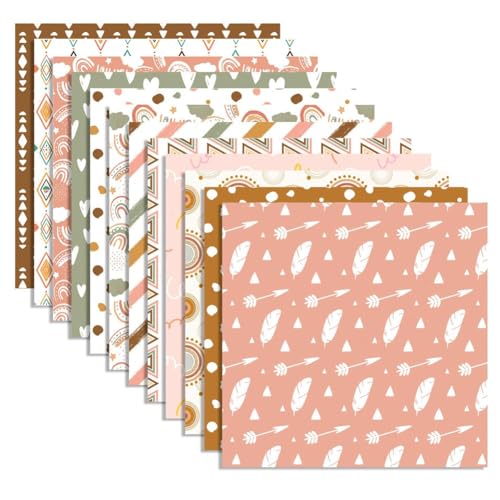 MRNHA Sammelalbum-Papierblock, Scrapbooking-Papier, Kartenherstellung, Bastelpapier, Packung 24 Stück von MRNHA