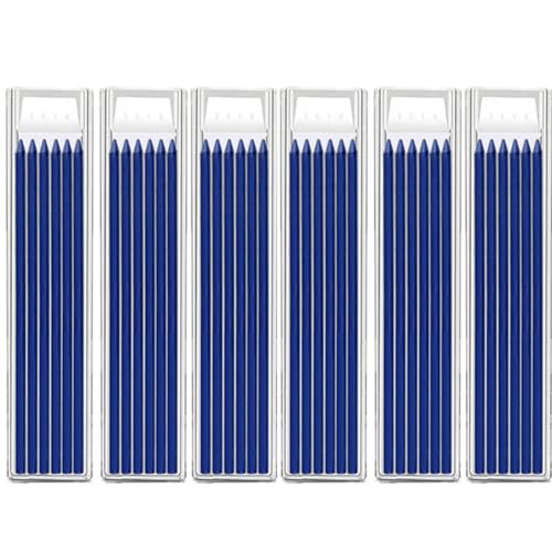 MROOFUL Bleistiftminen, 2,8 mm Tischlerbleistiftminen, solides tiefes Loch, mechanische Konstruktion, Bleistiftminen zum Markieren und Zeichnen, 36 Stück (blaues Set) von MROOFUL