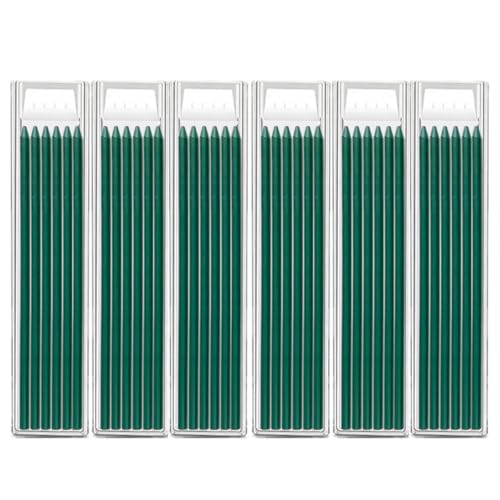 MROOFUL Bleistiftminen, 2,8 mm Tischlerbleistiftminen, solides tiefes Loch, mechanische Konstruktion, Bleistiftminen zum Markieren und Zeichnen, 36 Stück (grünes Set) von MROOFUL