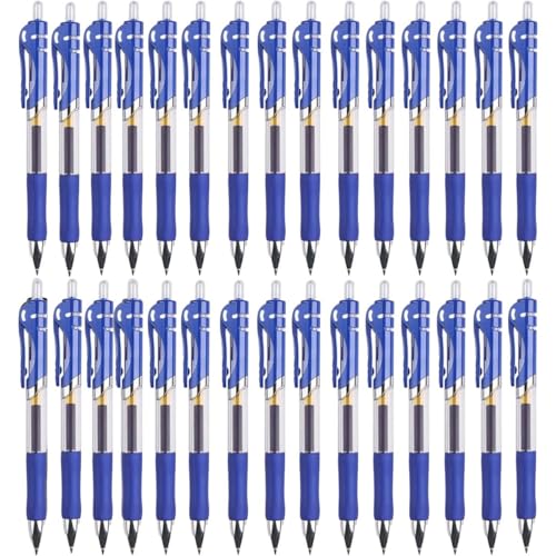MROOFUL Creative Press K35 Kugelschreiber-Set, große Kapazität, 0,5 mm Gelschreiber, mehrfarbiger Kugelschreiber, Schreibwaren und Bürobedarf, feine Schreibwerkzeuge (blaues Set) von MROOFUL