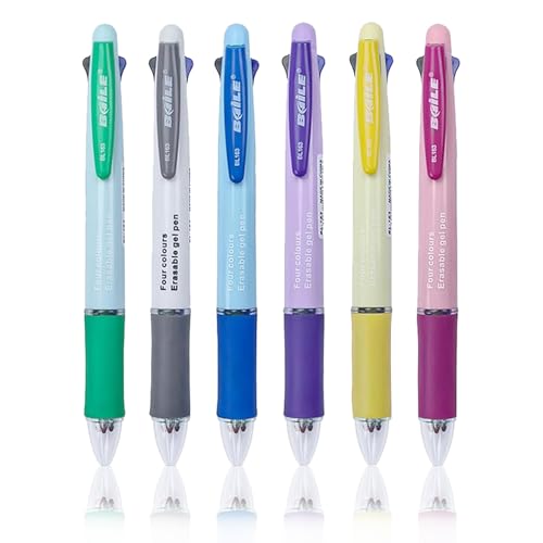 MROOFUL Multicolor Stifte 6er Pack 0.5mm 4-in-1 Retractable Gel Stifte Multicoloured Kugelschreiber Radiergummi Stifte fr Bro, Schule, Schler, Kinder, Geschenke MROOFUL Multicolor Stifte 6er Pack 0.5mm 4-in-1 Retractable Gel Stifte Multicoloured Kugelschreiber Radiergummi Stifte fr Bro, Schule, Schler, Kinder, Geschenke von MROOFUL
