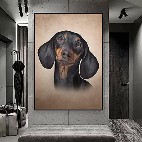 MROUBAO Tier Hund Dackel/Diamond Painting Set, 5D Diamant Painting Set Full Stickerei Groß Bilder/DIY Diamonds Malerei, 40x50cmRahmenlos MROUBAO Tier Hund Dackel/Diamond Painting Set, 5D Diamant Painting Set Full Stickerei Groß Bilder/DIY Diamonds Malerei, 40x50cmRahmenlos von MROUBAO