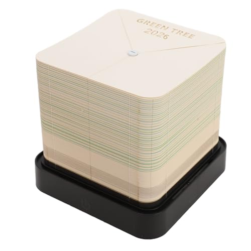 MRSTORY 3D Tree House Memo Pad Desk Kalender 2026 Papierskulpturen Notizblock für Schulbürohaus (Grün) von MRSTORY