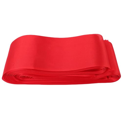 MRSTORY 50pcs Satin Stuhl Sashes Bugs Ribbon Back Back Sash Premium Polyester Stuhl Cover Dekoration für Hochzeitsfeier Bankett Hotelveranstaltungen (Rot) von MRSTORY